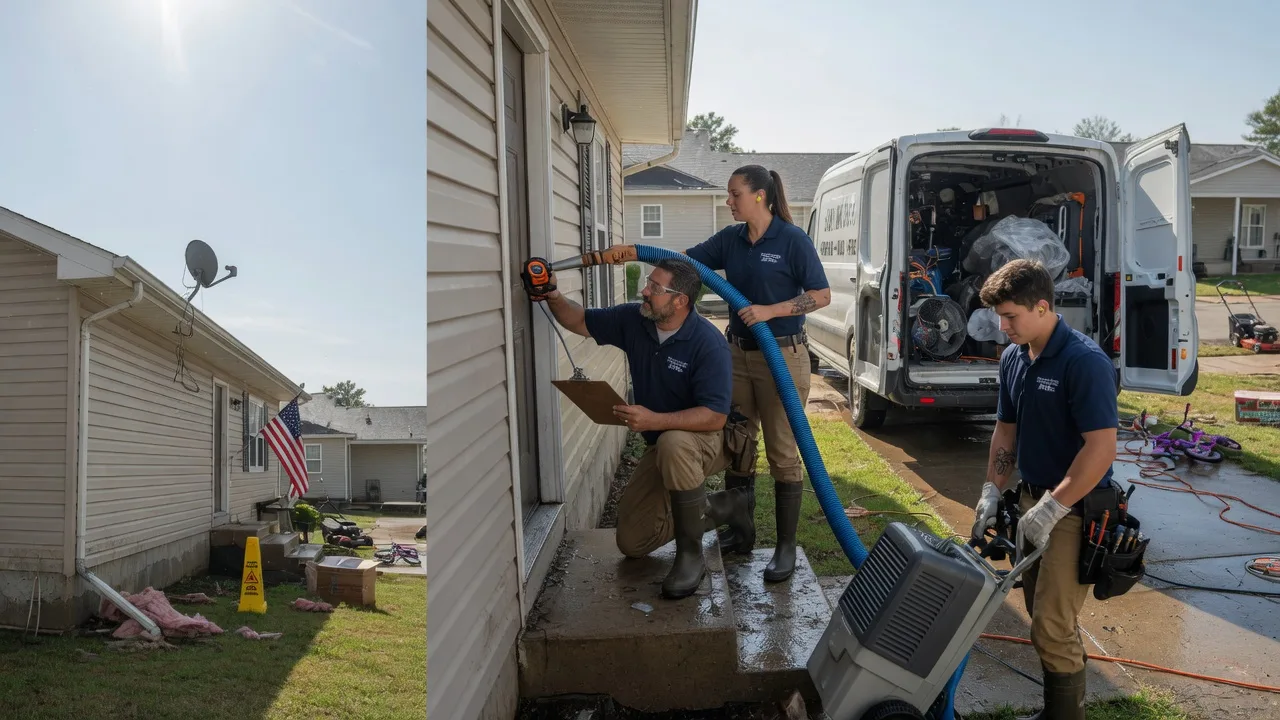 Ceiling Water Damage Restoration in Elsah, IL near me